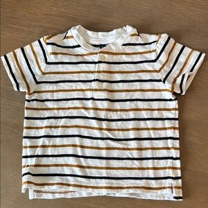 Janie and Jack White and Black Short Sleeve Tee 18-24 mo.